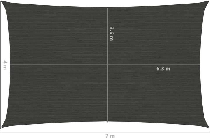 Produktbild vidaXL Sonnensegel (400 x 700 cm)