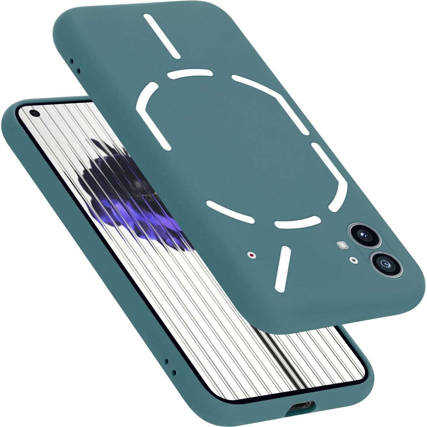 Cadorabo TPU Hülle für Nothing Phone (1) Liquid (Nothing Phone (1)), Smartphone Hülle, Grün