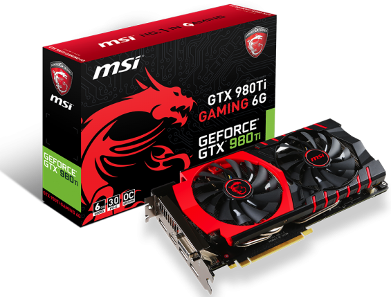 Produktbild MSI GTX 980 Ti Gaming 6G (6 GB)