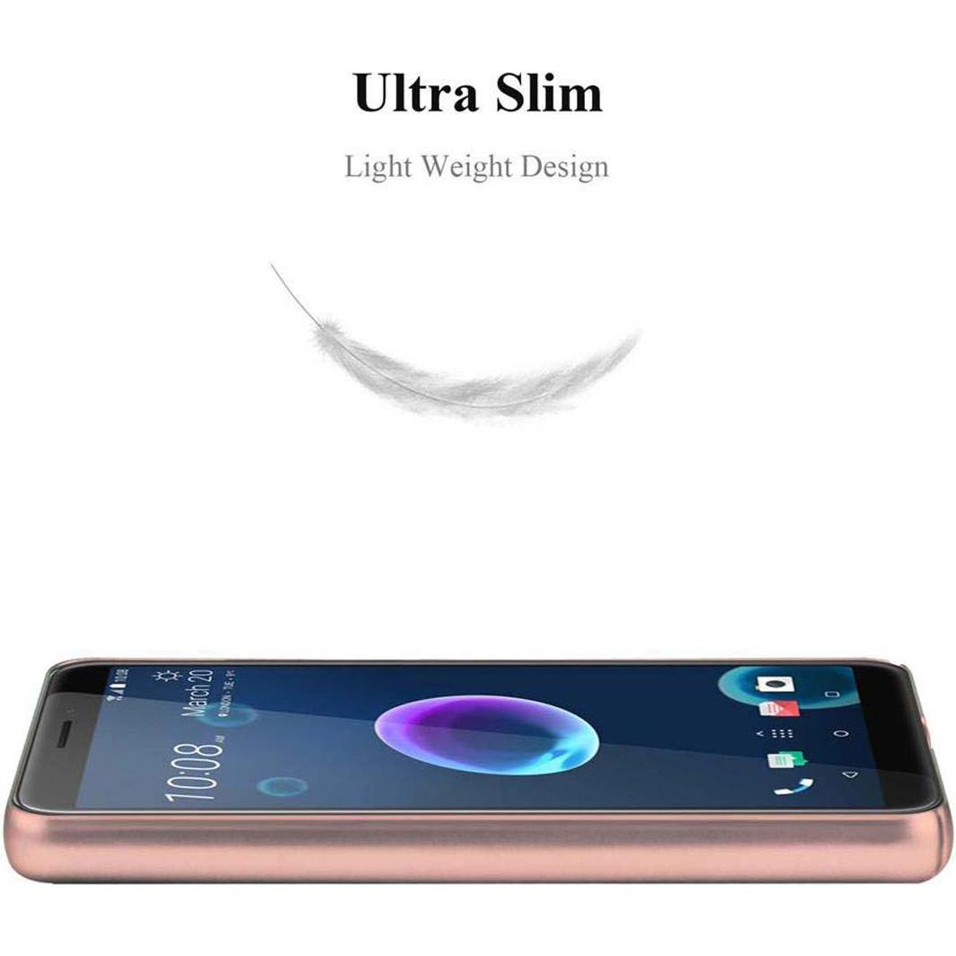 Thumbnail - Cadorabo Hard Cover Matt Metall Cover (HTC Desire 12), Smartphone Hülle, Rosa