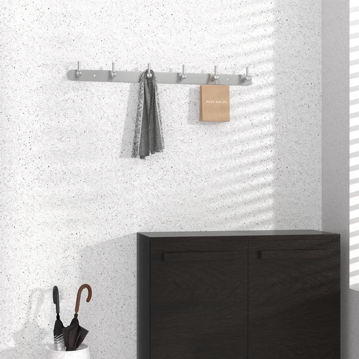 Actual product image Intirilife Coat rail with 6 hooks