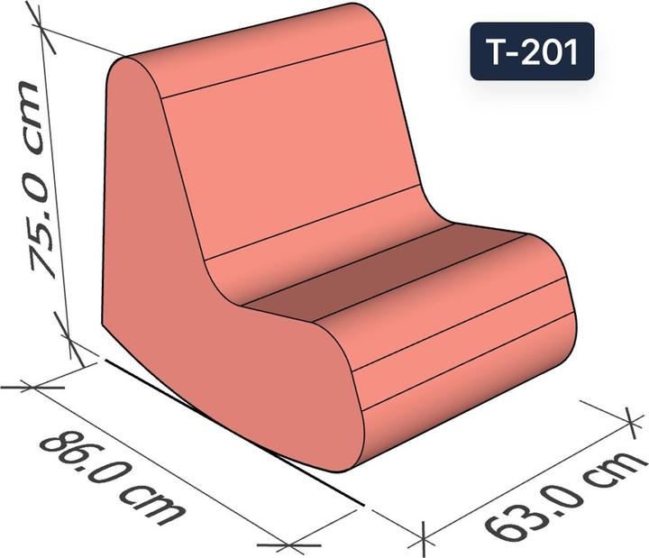 Image du produit Iglu Fauteuil à bascule Large Salmon Pink