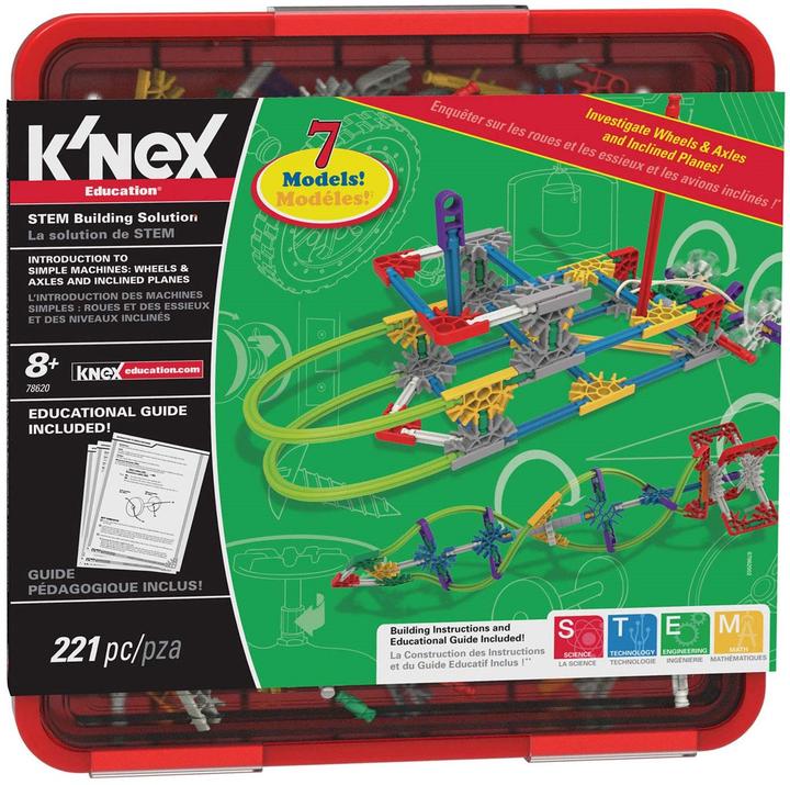 Produktbild K'Nex Einführung in einfache Maschinen - Räder / Achsen & geneigte Pla