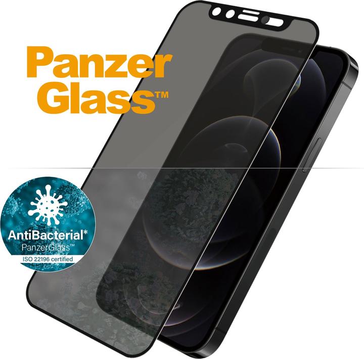 Actual product image PanzerGlass Case Friendly Black AB Privacy (1 Piece, Apple iPhone 12, Realme 12 Pro+)