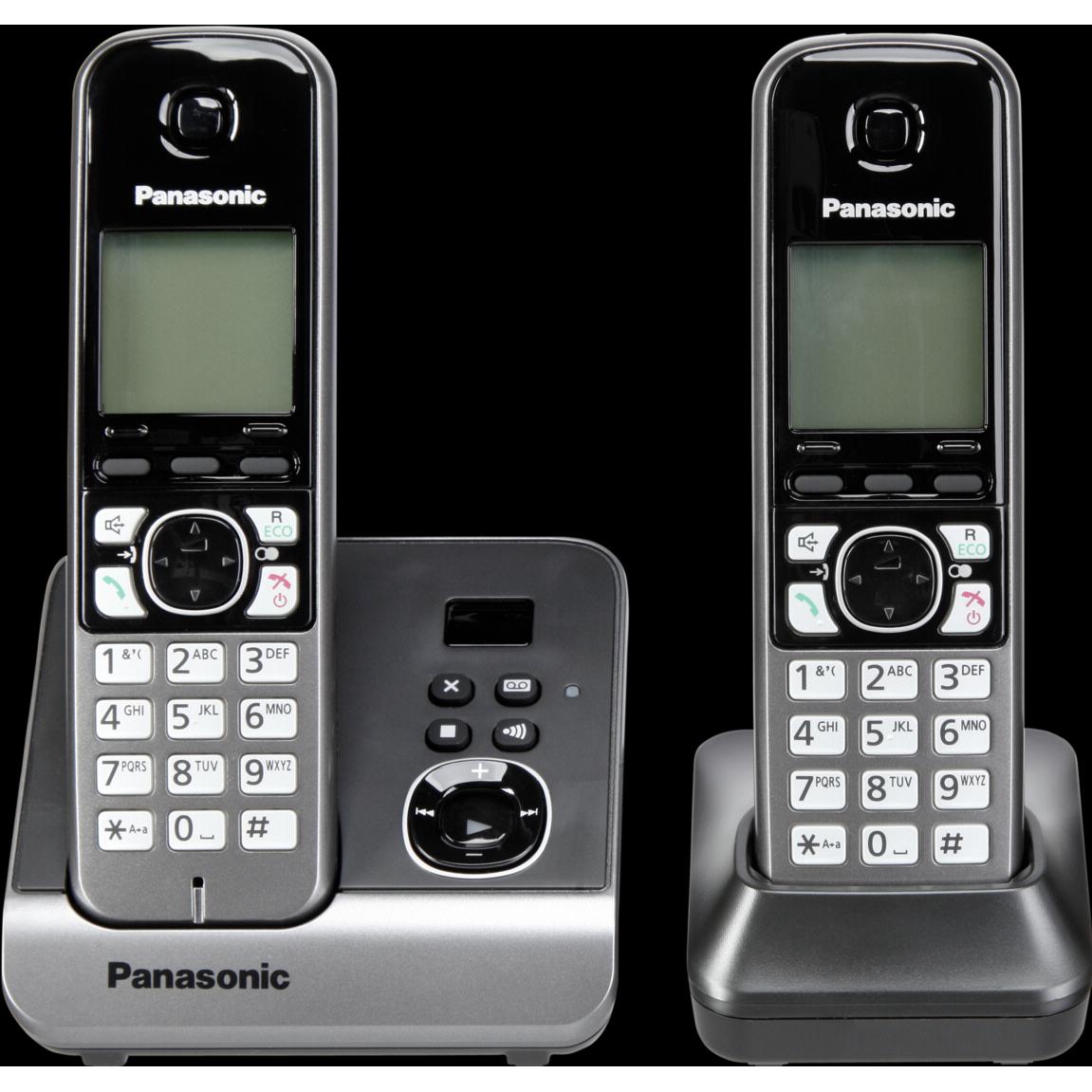 Thumbnail - Panasonic KX-TG6724GB, Telefon, Schwarz