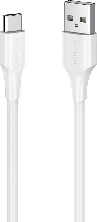 Produktbild Vention USB 2.0 A to USB-C 3A Cable CTHWH 2m White (2 m, USB 2.0, 60 W)