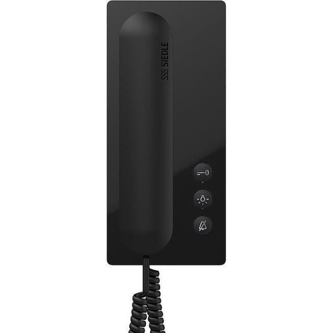 Siedle, Campanello + Citofono, S. & Soehne Bus Telephone Standard Black High Gloss BTS 850-02 S (Cablato)