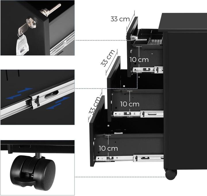 Actual product image Songmics Office Budy (39 x 45 x 54 cm)