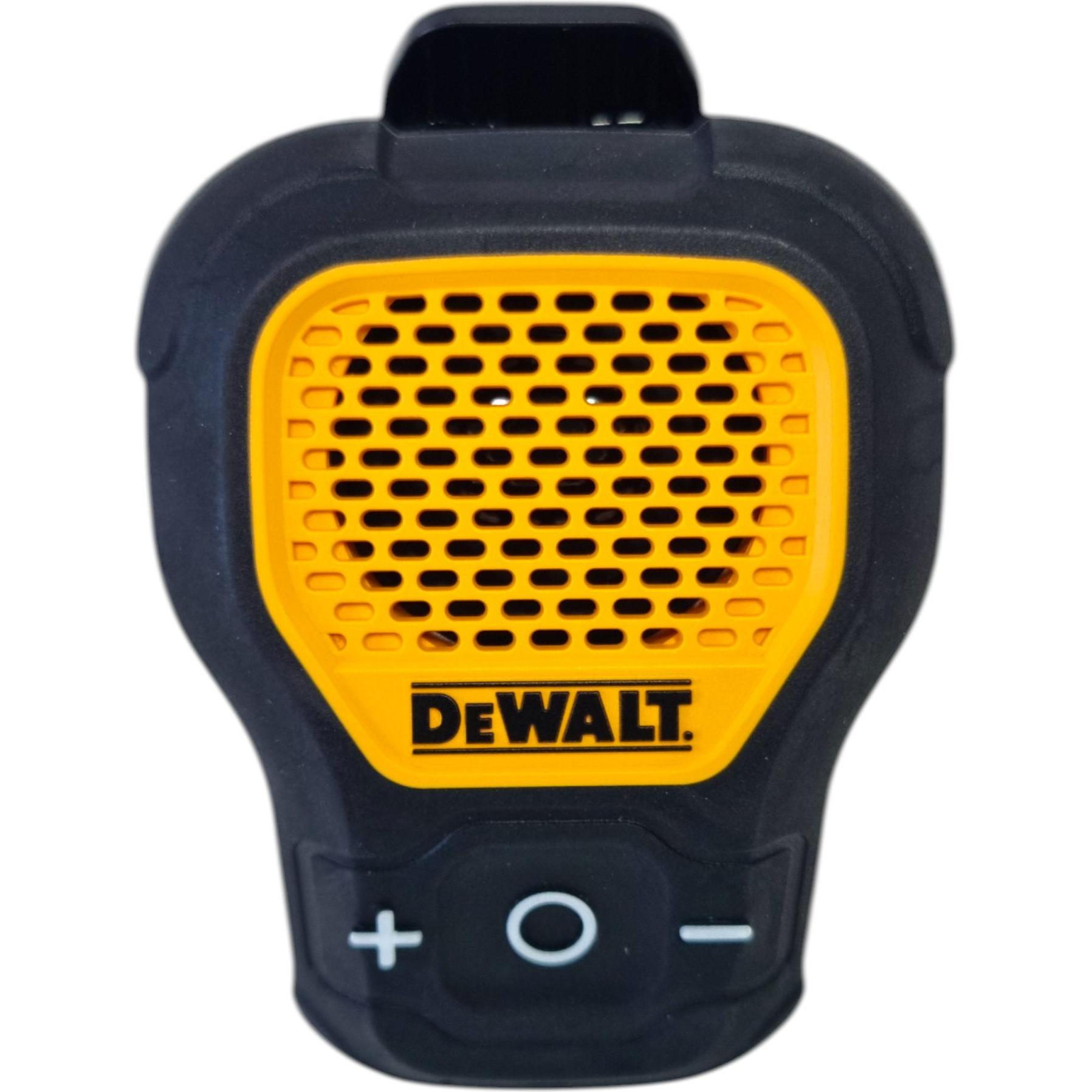 DeWalt Jobsite Pro højttaler clip-on, 10 timer, USB-C, IP56 (10 h), Altoparlante Bluetooth, Giallo