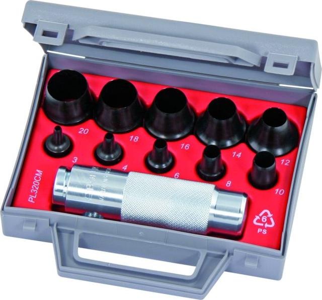 Actual product image Boehm Ring punching tool set complete in container