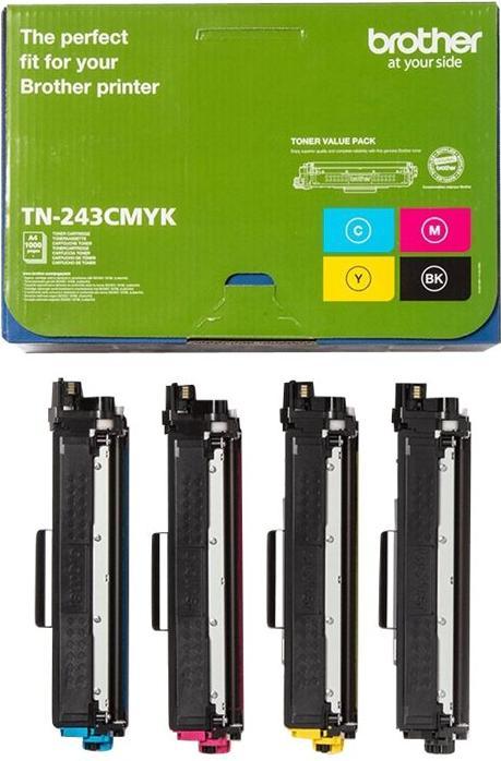 Actual product image Brother TN-243 Multipack (C, M, Y, BK)