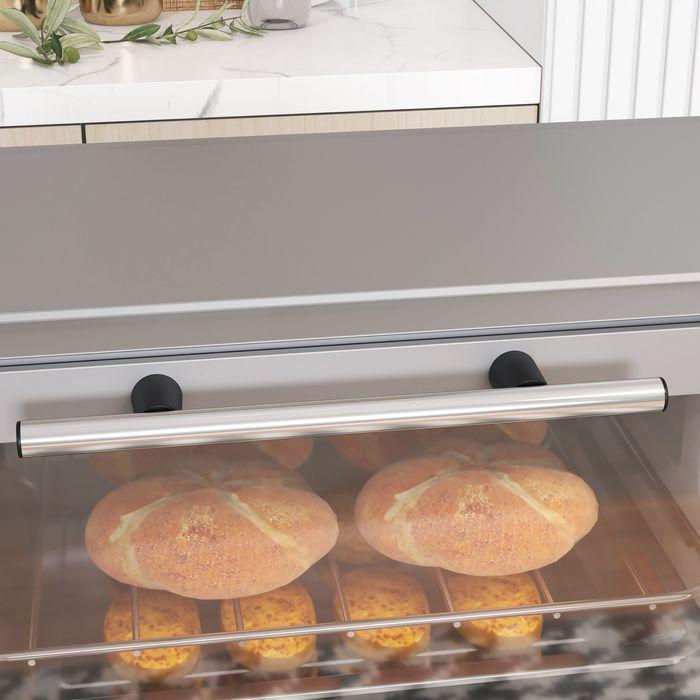 Produktbild Swisshandel24 Minibackofen 9L Mini Ofen mit Backblech, Grillrost, 100 °C-230 °C Edelstahl, silber