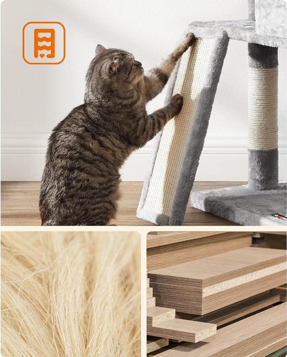 Produktbild Feandrea Kratzbaum (115 cm, Grau)