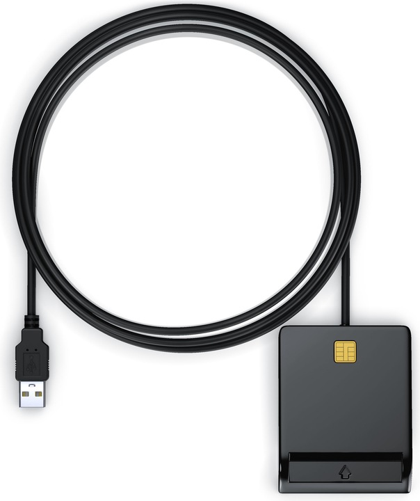 Produktbild CSL HBCI Chipkartenleser, USB Karten Leser HBCI fähig für eine schnelle Online-Identifizierung (USB)