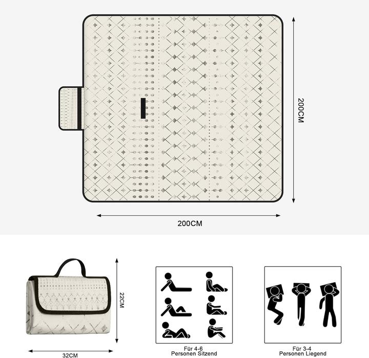 Immagine prodotto Jopee Wasserdichte Picknickdecke