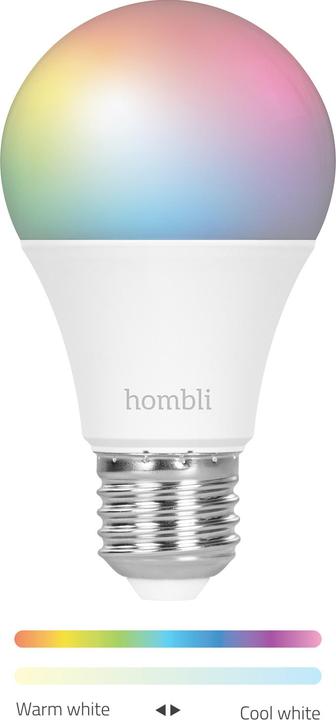 Produktbild Hombli Smart Bulb 9W RGB (2x) (E27, 9 W, 800 lm, 2 x, F)