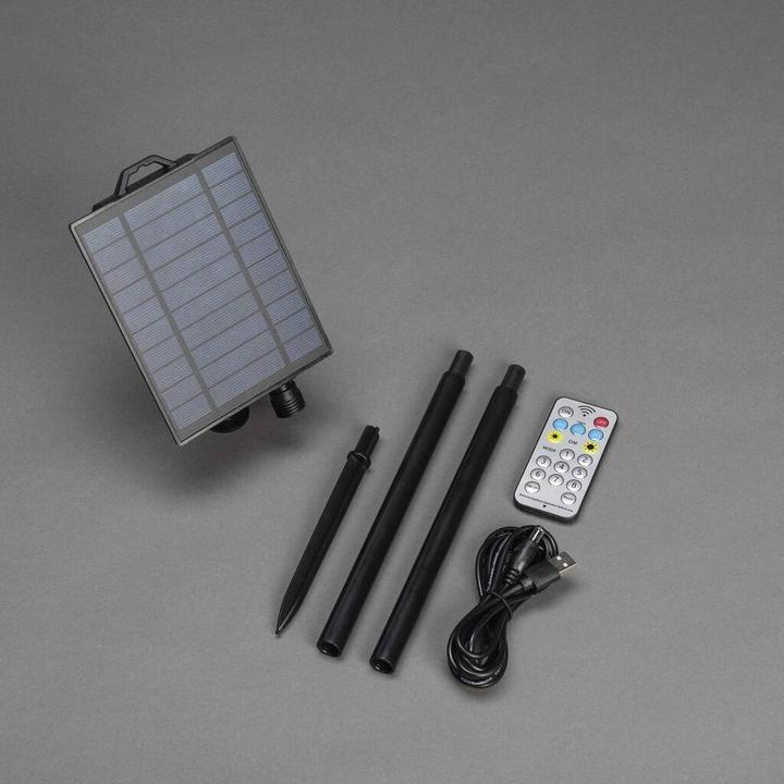 Actual product image Konstsmide 3776-000 Solar battery box, with light sensor, timer