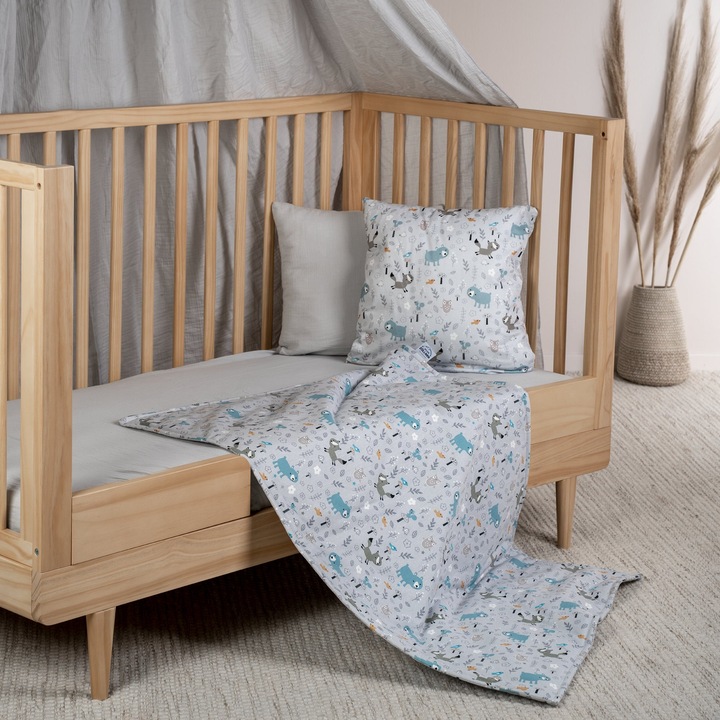 Produktbild Julius Zöllner Decke Jersey gefüttert 70/100, Smart Friends (70 x 100 cm)