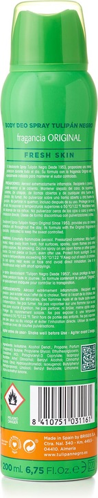 MGA TULIPAN NEGRO ORIGINAL déodorant vapo 200 ml (Spray, 200 ml)