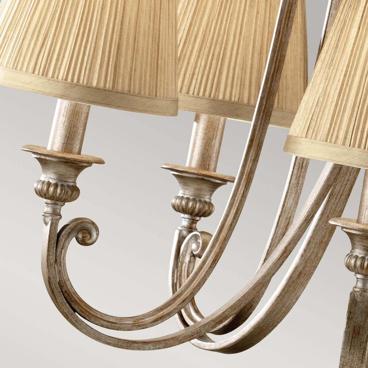 Thumbnail - Elstead Lighting, Kronleuchter, Abbey Kronleuchter E14 5-fach Silber Sand (66.70 cm)
