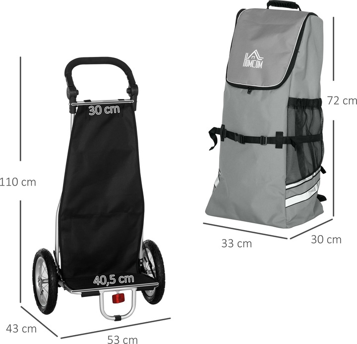 Image du produit Homcom Remorque de transport