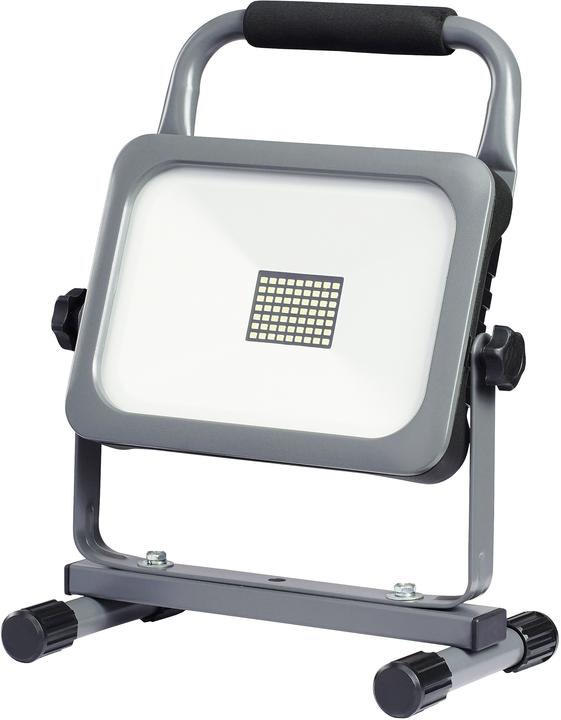 Steffen WORKLIGHT LED rechargeable spotlight 45W with carrying handle and stand, grey (4950 lm)