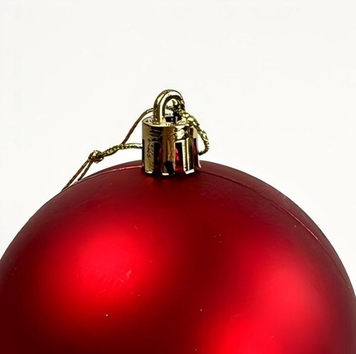 Actual product image Relaxdays - Weihnachtskugeln 50er Set, Rot/ Gold (50 -part)