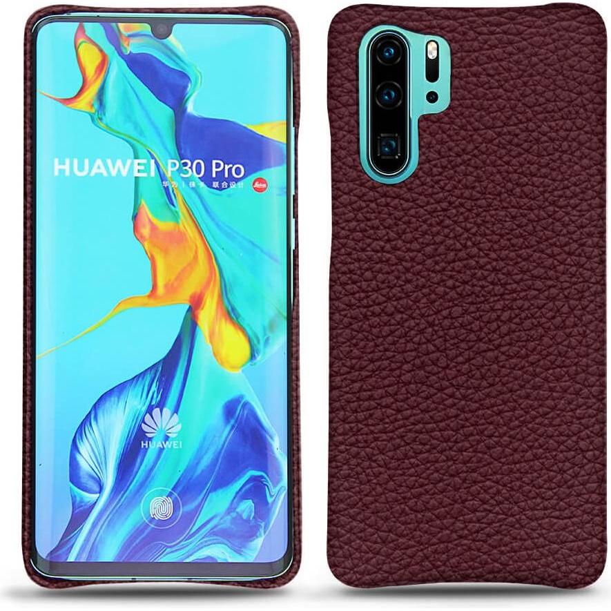 Noreve Lederschutzhülle (Huawei P30 Pro), Smartphone Hülle, Violett