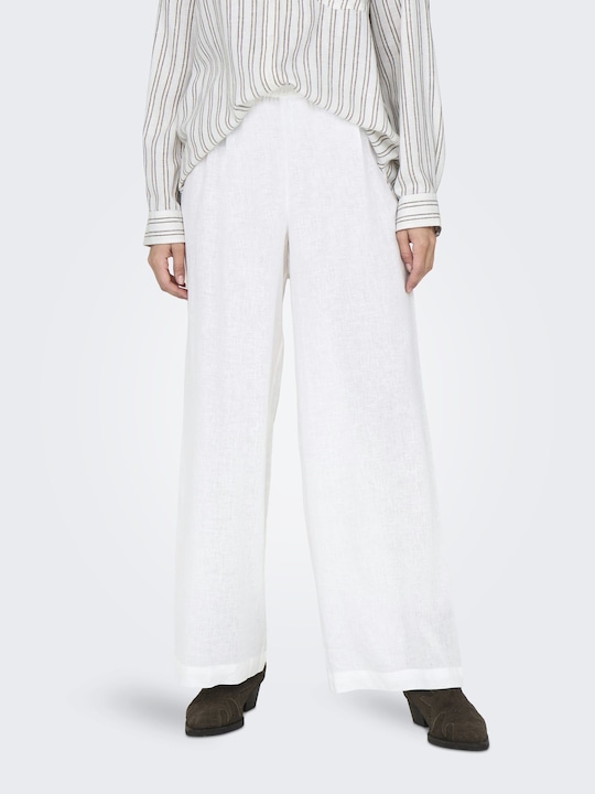Produktbild Only High Waist Leinenmix Hose Hose mit weitem Beinschnitt (L)