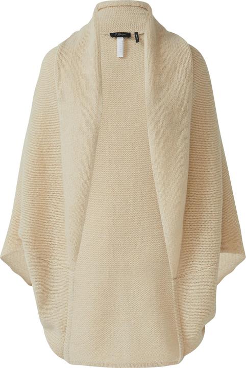 Produktbild s.Oliver Strickjacke Offene Grobstrickjacke mit Schalkragen (L)