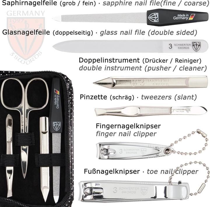 Produktbild Drei Schwerter 8-teiliges Maniküreset Roma