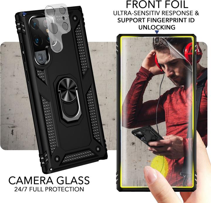 Produktbild Nalia Military-Style Ring Hülle (Samsung Galaxy S23 Ultra)
