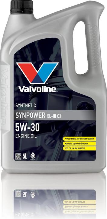 Actual product image Valvoline Synpower Motorenöl 5W30 LL C3 5 Liter (5 l, SAE 5W-30)
