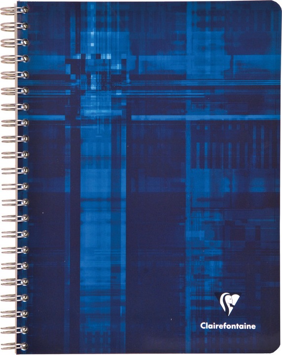 Produktbild Clairefontaine Spiralheft mit Register (A4, Kariert, Harter Einband)