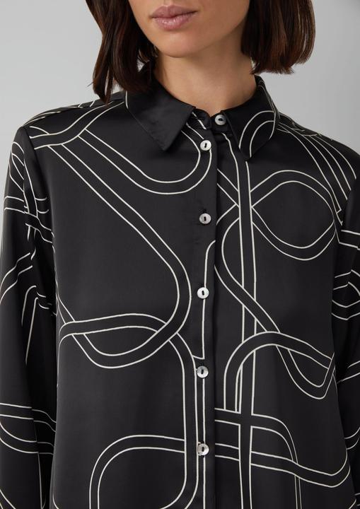 Immagine prodotto s.Oliver Bluse Gemusterte Longbluse aus Satin (48)