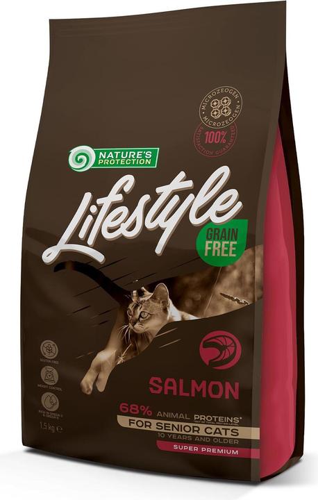 Actual product image Natures Protection Grain Free with salmon, 1.5 kg (Senior, 8 pcs., 1500 g)