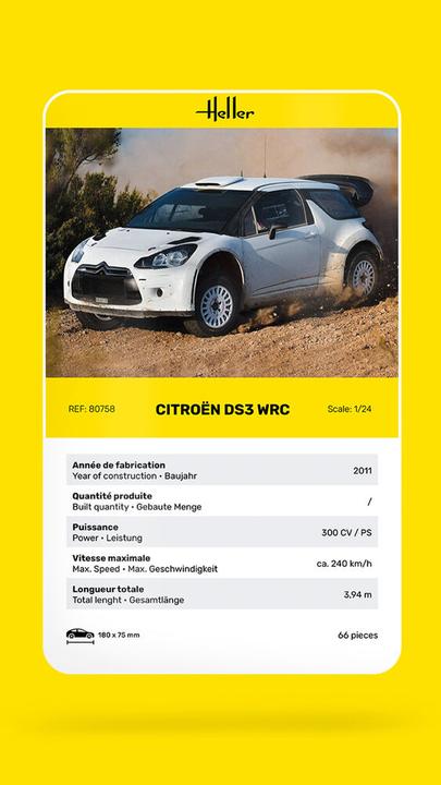 Produktbild Heller Citroen DS3 WRC
