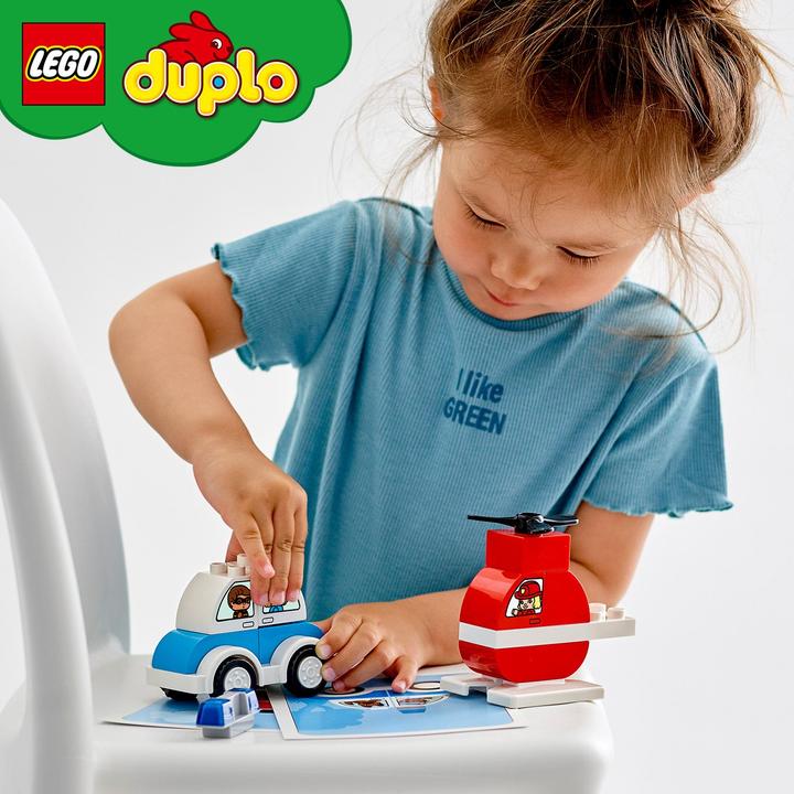 Actual product image LEGO My first fire brigade helicopter and my first police car. (10957)