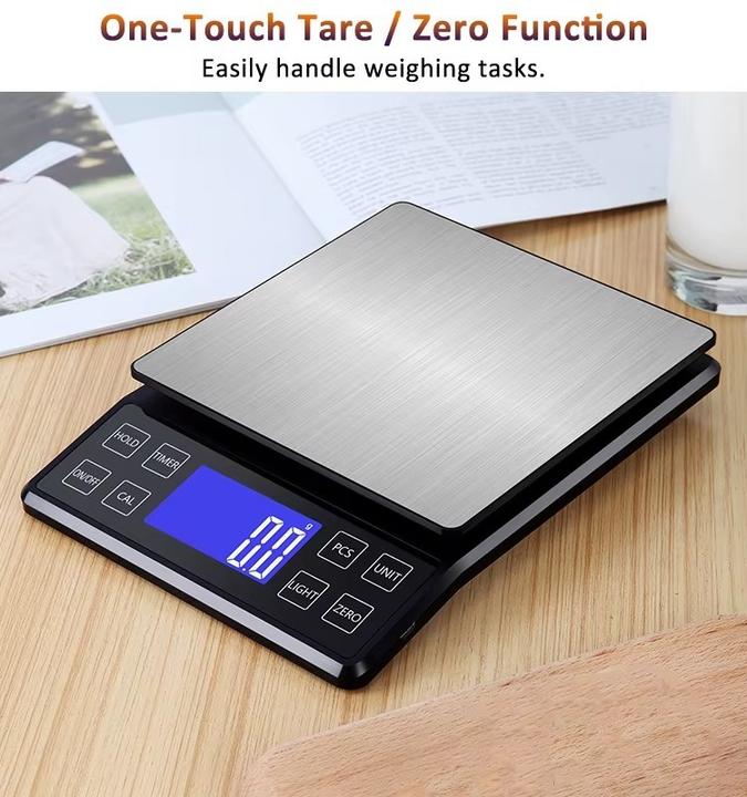 Image du produit Swissdetector Balance Multifonctions numérique rechargeable USB - Acier inoxydable - LCD - 1g/10g