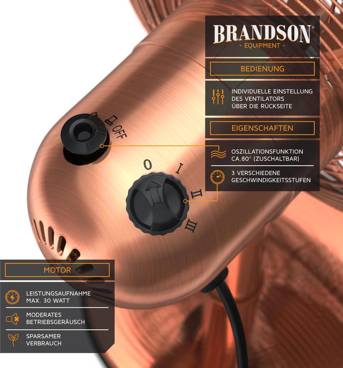 Image du produit Brandson Ventilateur de table (46 dB)