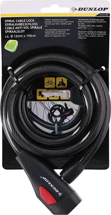 Produktbild Dunlop Spiral cable lock 12x1500mm ST (150 cm)