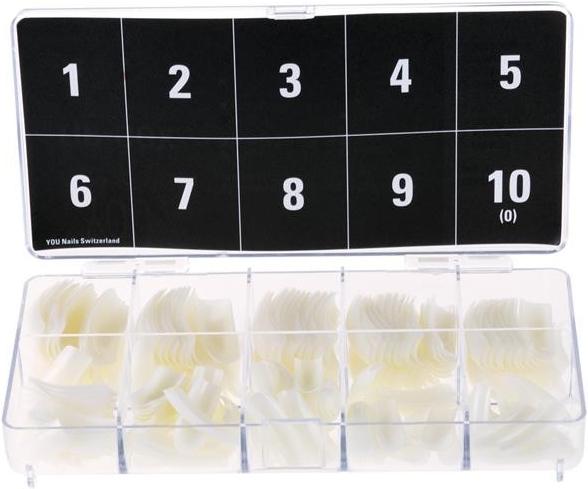 Image du produit You Nails Boîte à embouts Curv (Ongles artificiels, Noir, Transparent)