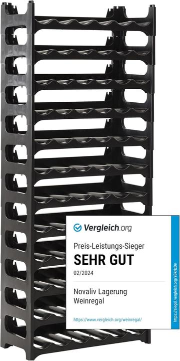 Produktbild Novaliv Weinregal (60 x 28 x 14 cm, 72 Fl.)