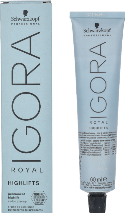 Produktbild Schwarzkopf Professional Schwarzkopf Igora Royal Highlifts 12-19 Spezialblond Cendré Violett 60 ml (12-19 Spezialblond Cendré Violett)