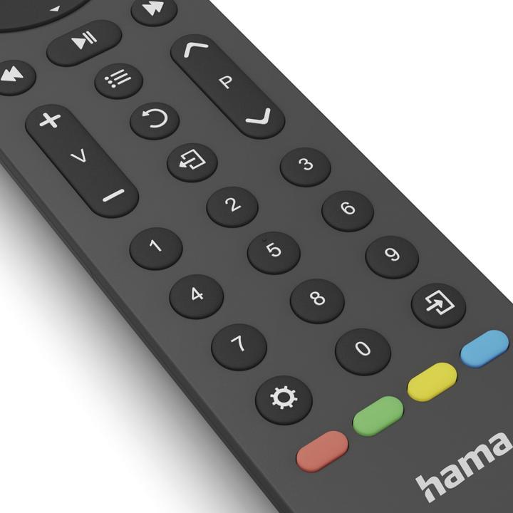 Produktbild Hama Universal-Fernbedienung TV, Infrarot, für 8 Geräte, lernfähig, App-Tasten (Universal Fernbedienung, Infrarot)