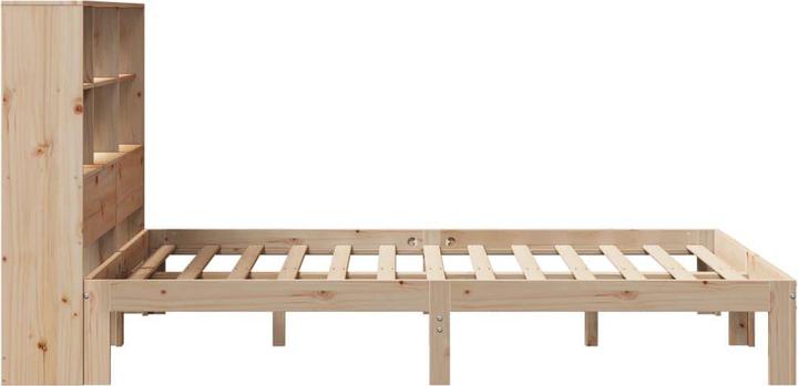 Actual product image VidaXL Bed with shelf without mattress pine (160 x 200 cm)