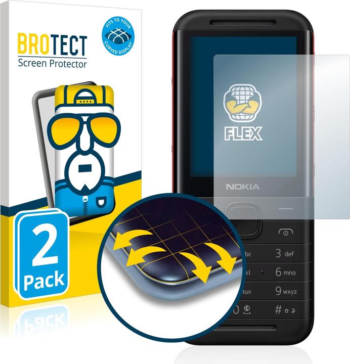 Actual product image BROTECT Full-Cover Protector (2 Piece, Nokia 5310 XpressMusic)