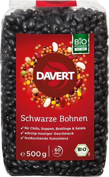 Produktbild Davert Schwarze Bohnen (500 g)