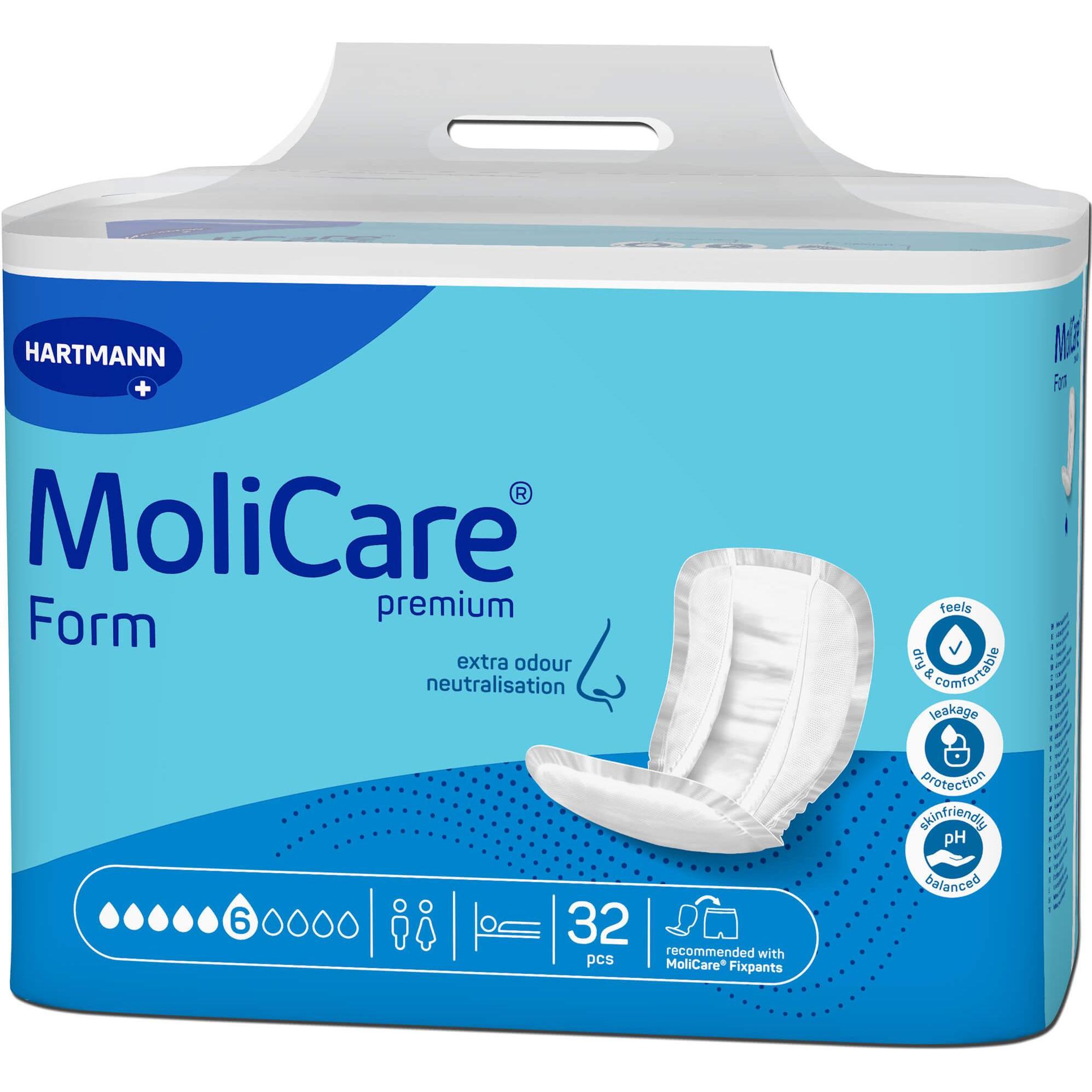 MoliCare, Inkontinenzhygiene, Premium Form 6 (32 x)