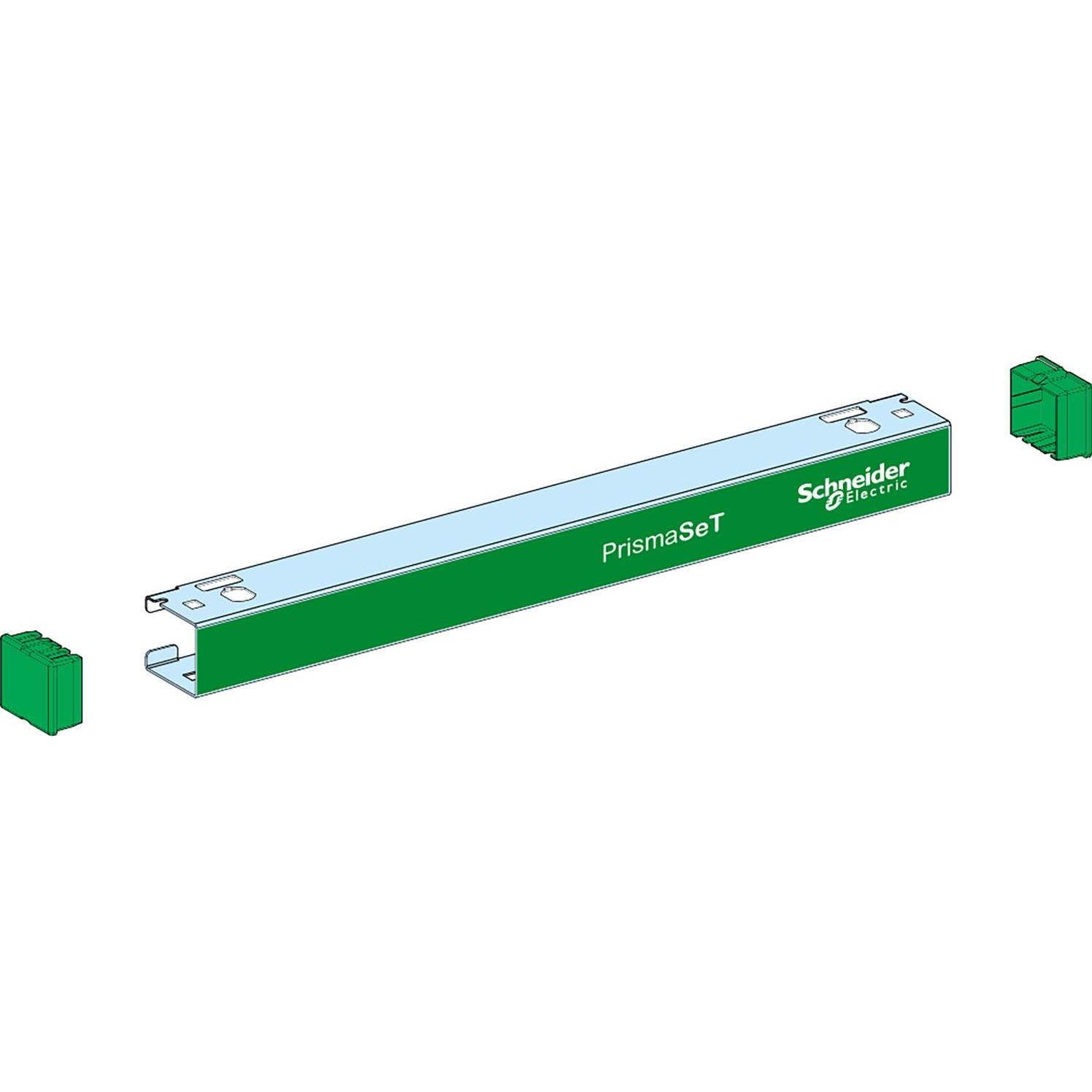 Schneider Electric PrismaSeT-P, Designfrontblende, Breite=400mm,Höhe=1Modul Inhalt: 1St., Serverschrank Zubehör, Grau